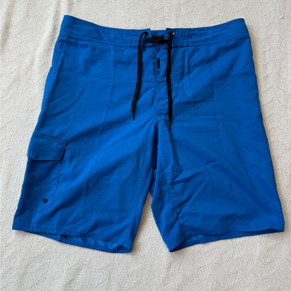 Hang Ten Vibrant Blue Board Shorts Swim Trunks